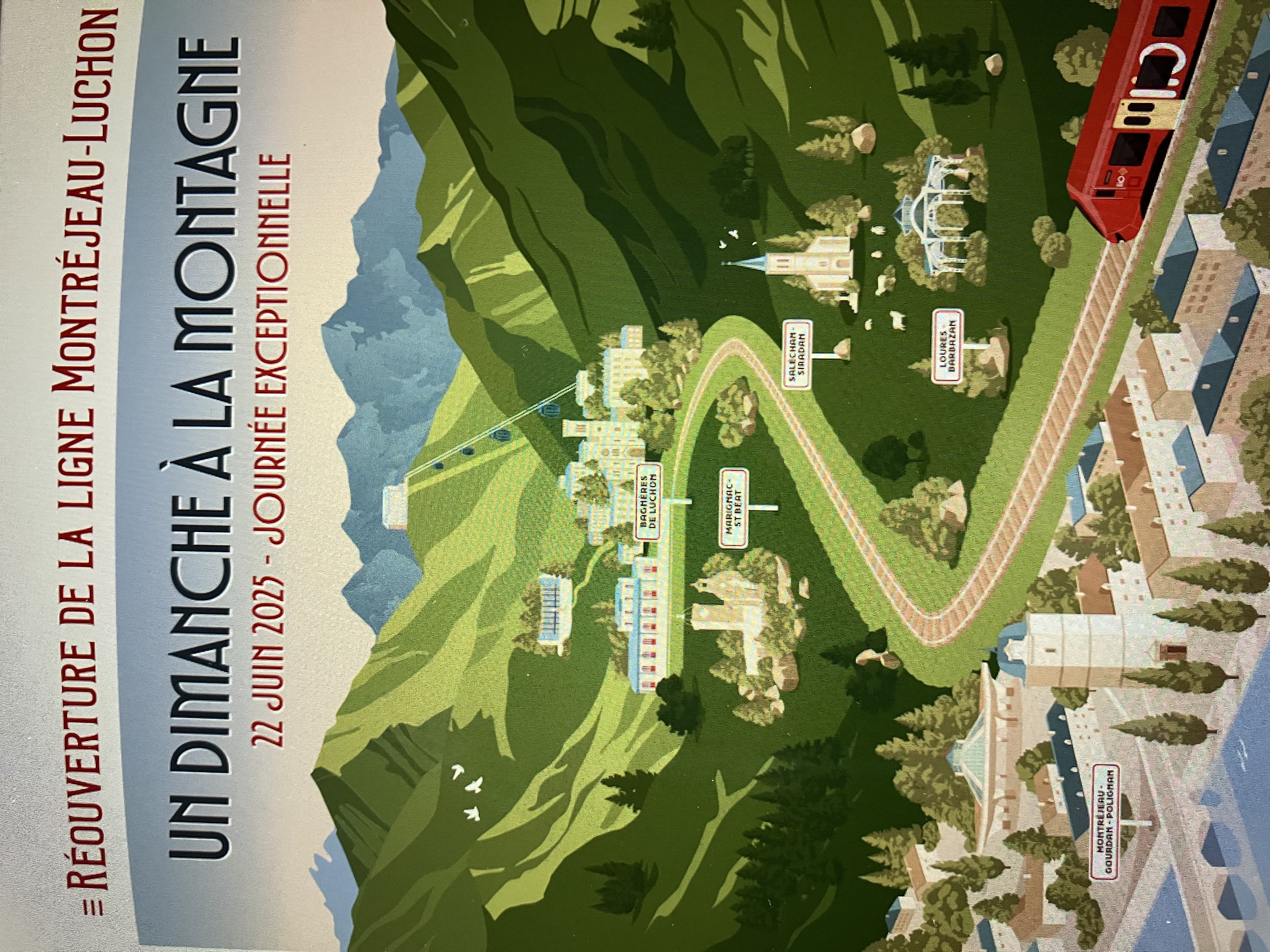 Le retour officiel du train en gare de Luchon 